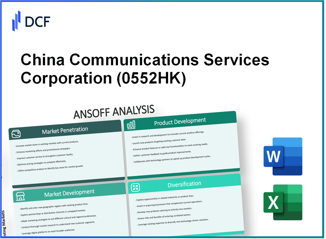 China Communications Services Corporation Limited (0552.HK): Ansoff Matrix