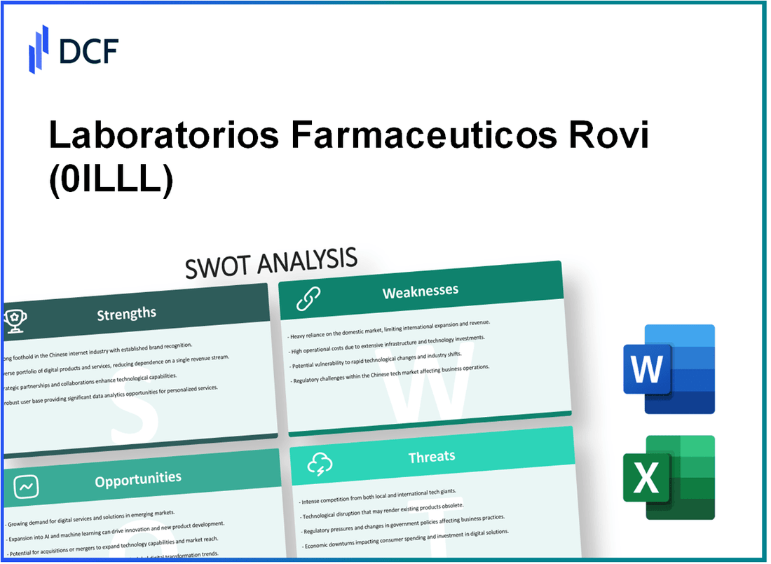 Laboratorios Farmaceuticos Rovi, S.A. (0ILL.L): SWOT Analysis