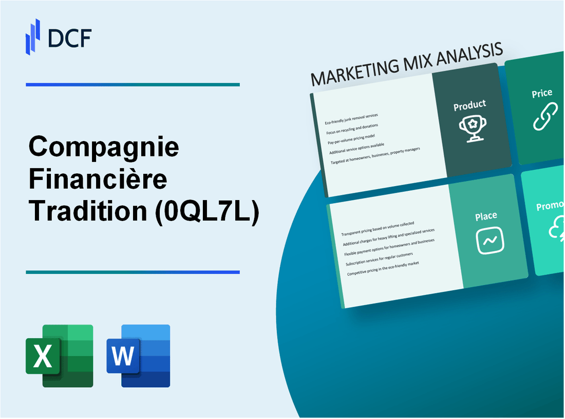 Compagnie Financière Tradition SA (0QL7.L): Marketing Mix Analysis