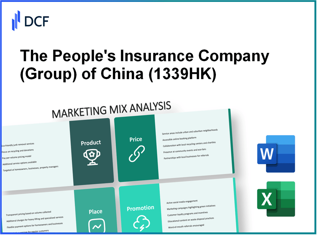 The People's Insurance Company of China Limited (1339.HK): Marketing Mix Analysis