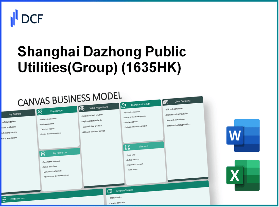 Shanghai Dazhong Public Utilities Co.,Ltd. (1635.HK): Canvas Business Model