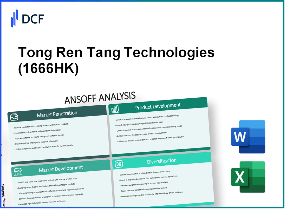 Tong Ren Tang Technologies Co. Ltd. (1666.HK): Ansoff Matrix