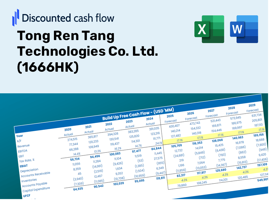 Tong Ren Tang Technologies Co. Ltd. (1666HK) DCF Valuation