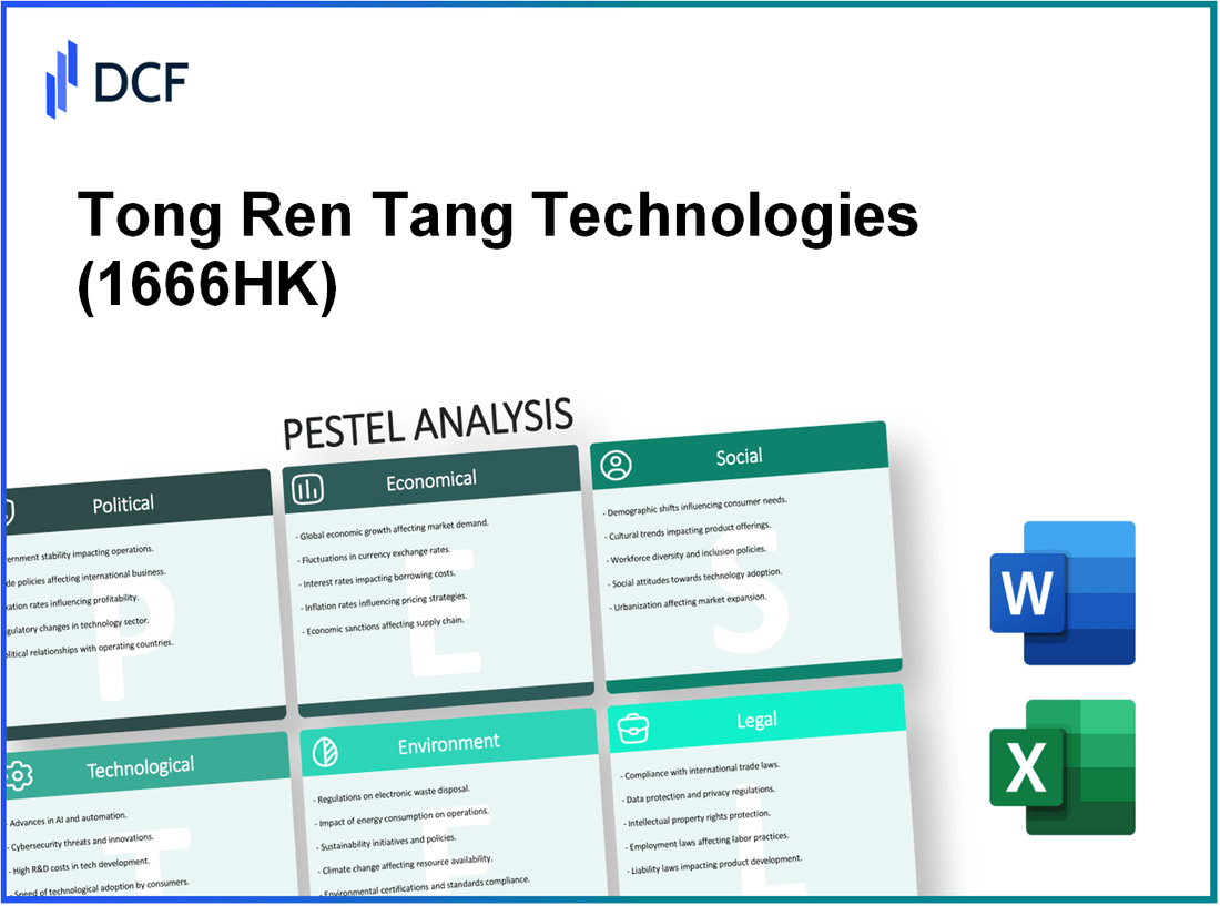 Tong Ren Tang Technologies Co. Ltd. (1666.HK): PESTEL Analysis