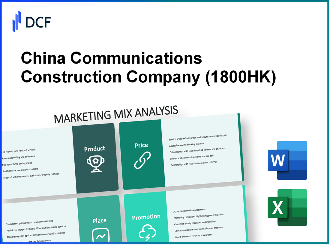 China Communications Construction Company Limited (1800.HK): Marketing Mix Analysis