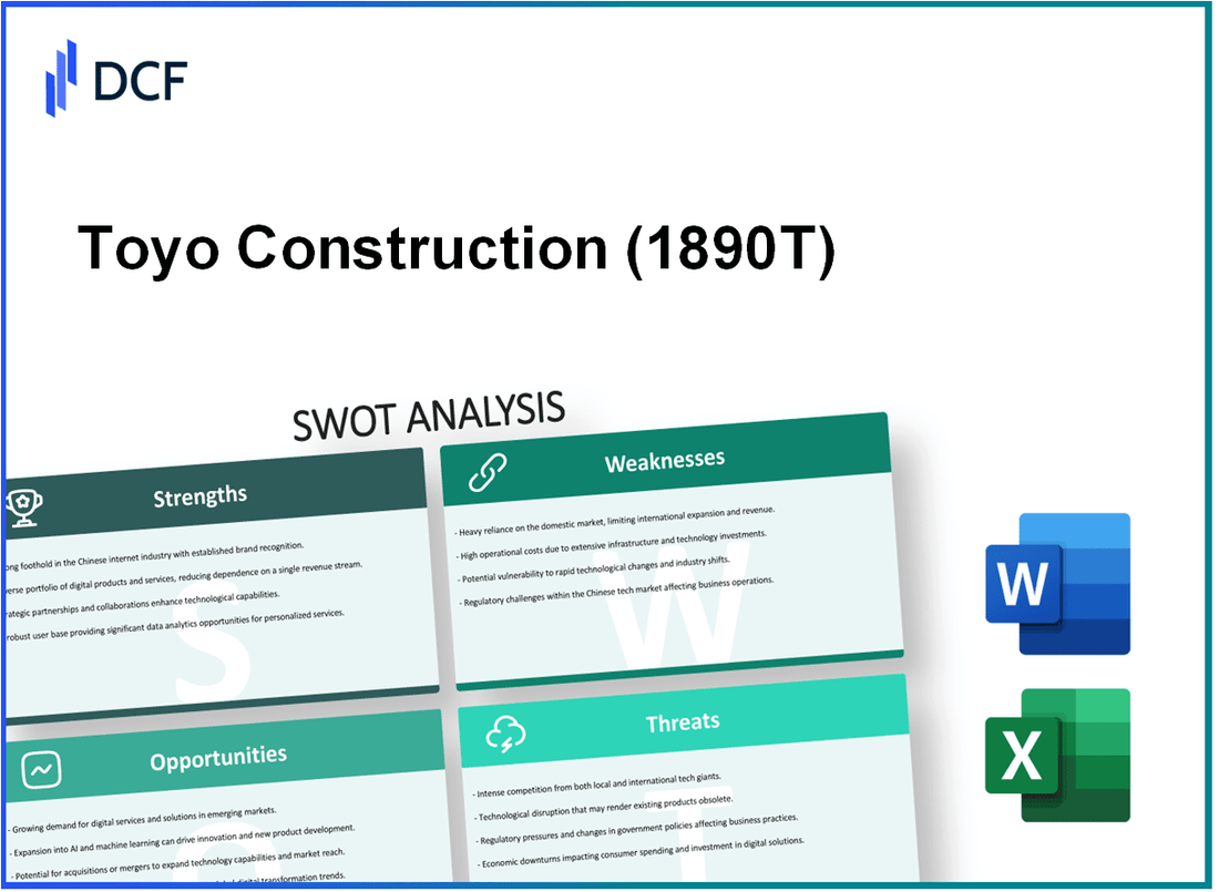 Toyo Construction Co., Ltd. (1890.T): SWOT Analysis