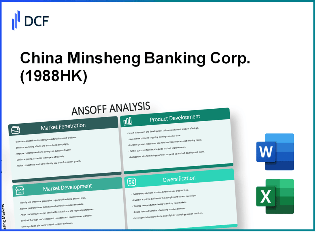 China Minsheng Banking Corp., Ltd. (1988.HK): Ansoff Matrix