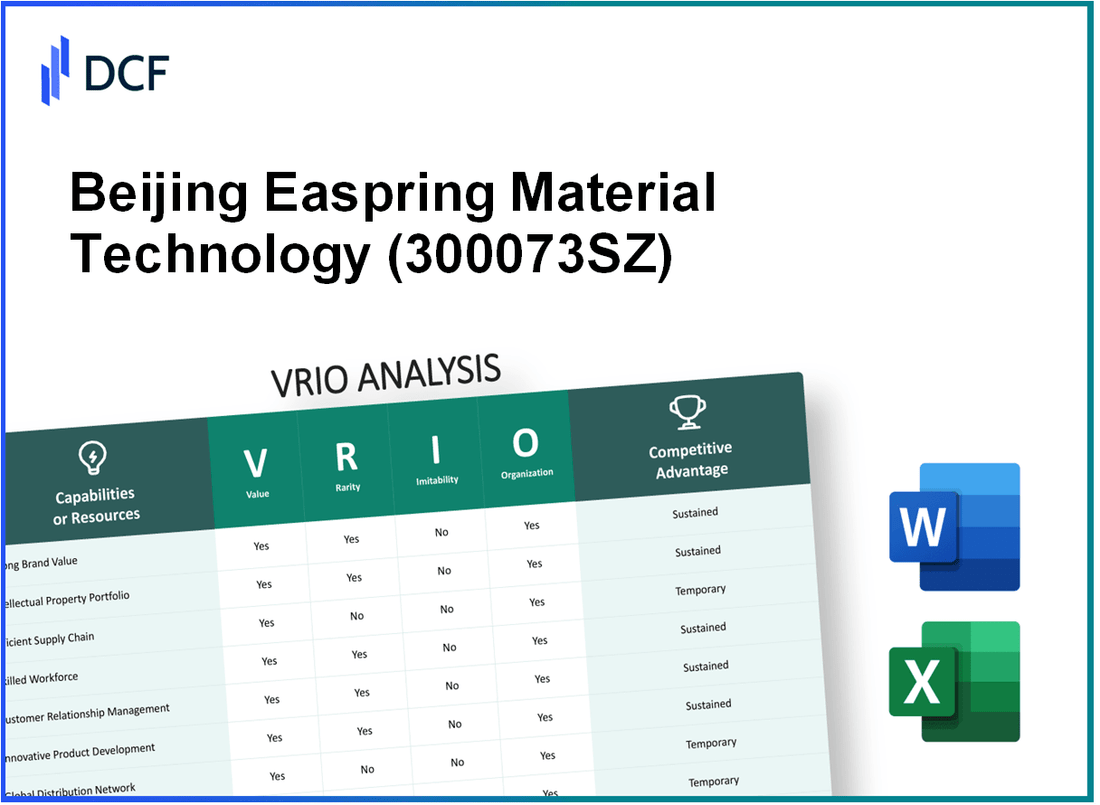 Beijing Easpring Material Technology CO.,LTD. (300073.SZ): VRIO Analysis