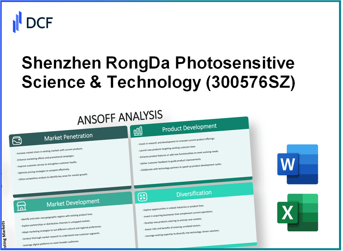 Shenzhen RongDa Photosensitive Science & Technology Co., Ltd. (300576.SZ): Ansoff Matrix
