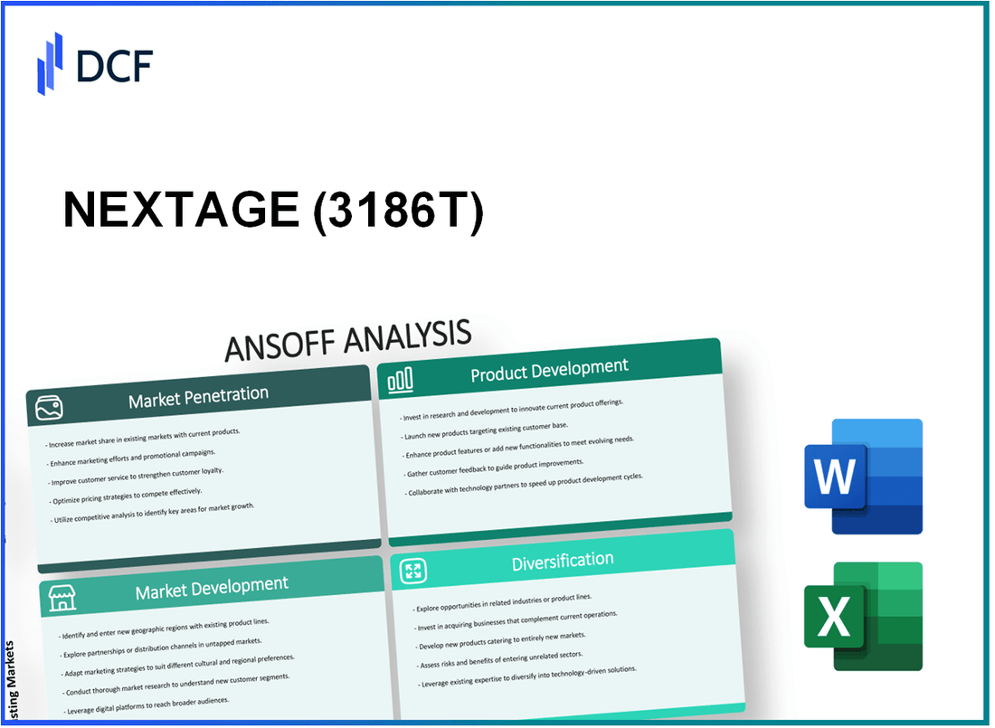 NEXTAGE Co., Ltd. (3186.T): Ansoff Matrix