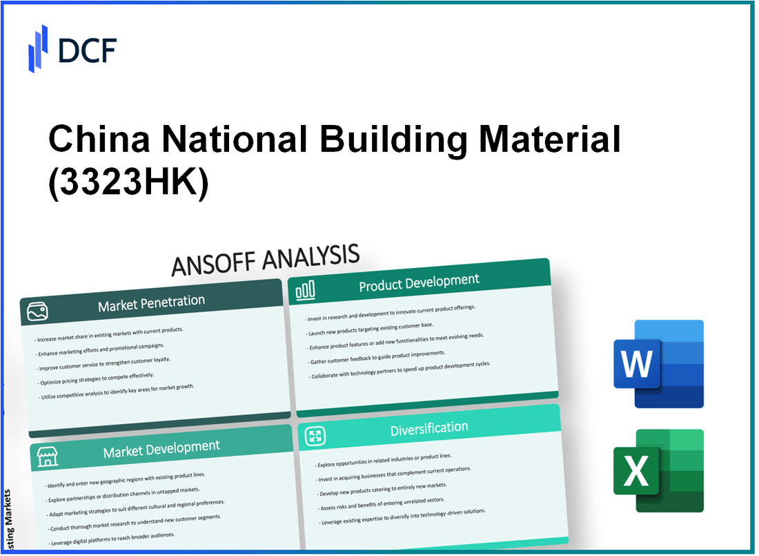 China National Building Material Company Limited (3323.HK): Ansoff Matrix