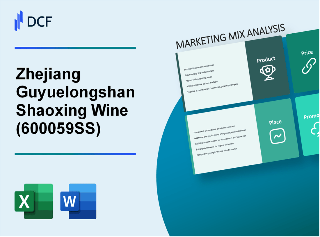 Zhejiang Guyuelongshan Shaoxing Wine Co.,Ltd (600059.SS): Marketing Mix Analysis
