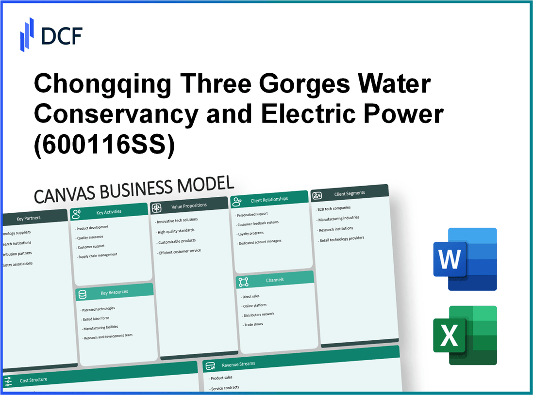 Chongqing Three Gorges Water Conservancy and Electric Power Co., Ltd. (600116.SS): Canvas Business Model