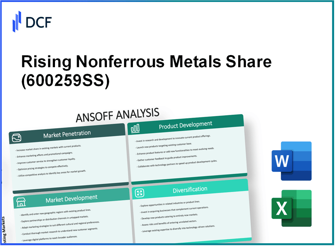 Rising Nonferrous Metals Share Co.,Ltd. (600259.SS): Ansoff Matrix
