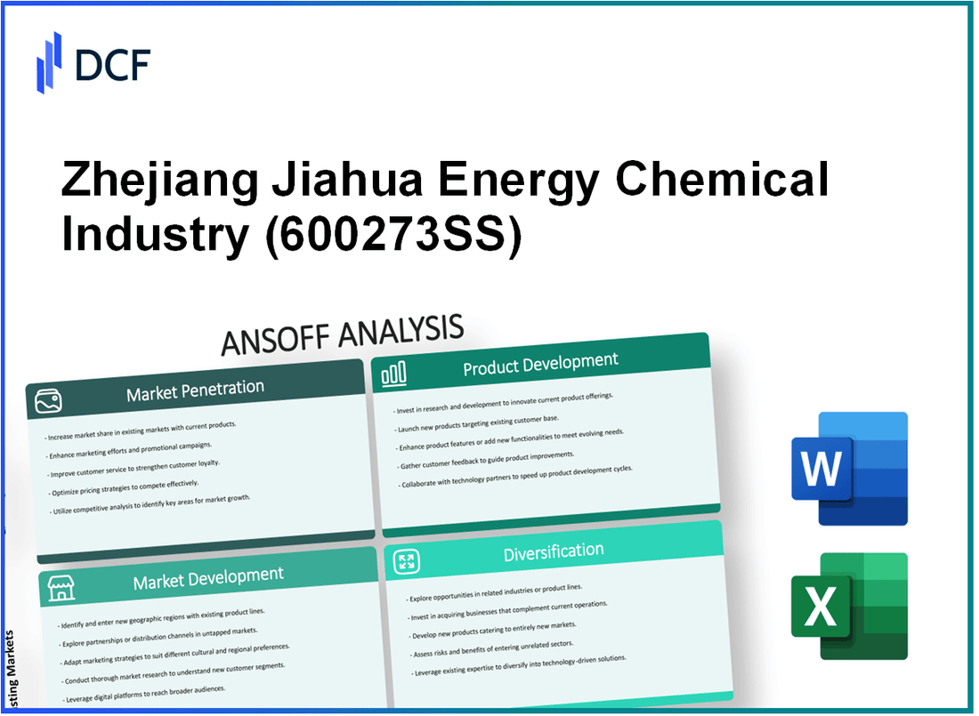 Zhejiang Jiahua Energy Chemical Industry Co.,Ltd. (600273.SS): Ansoff Matrix