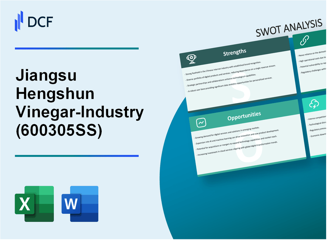 Jiangsu Hengshun Vinegar-Industry Co.,Ltd (600305.SS): SWOT Analysis