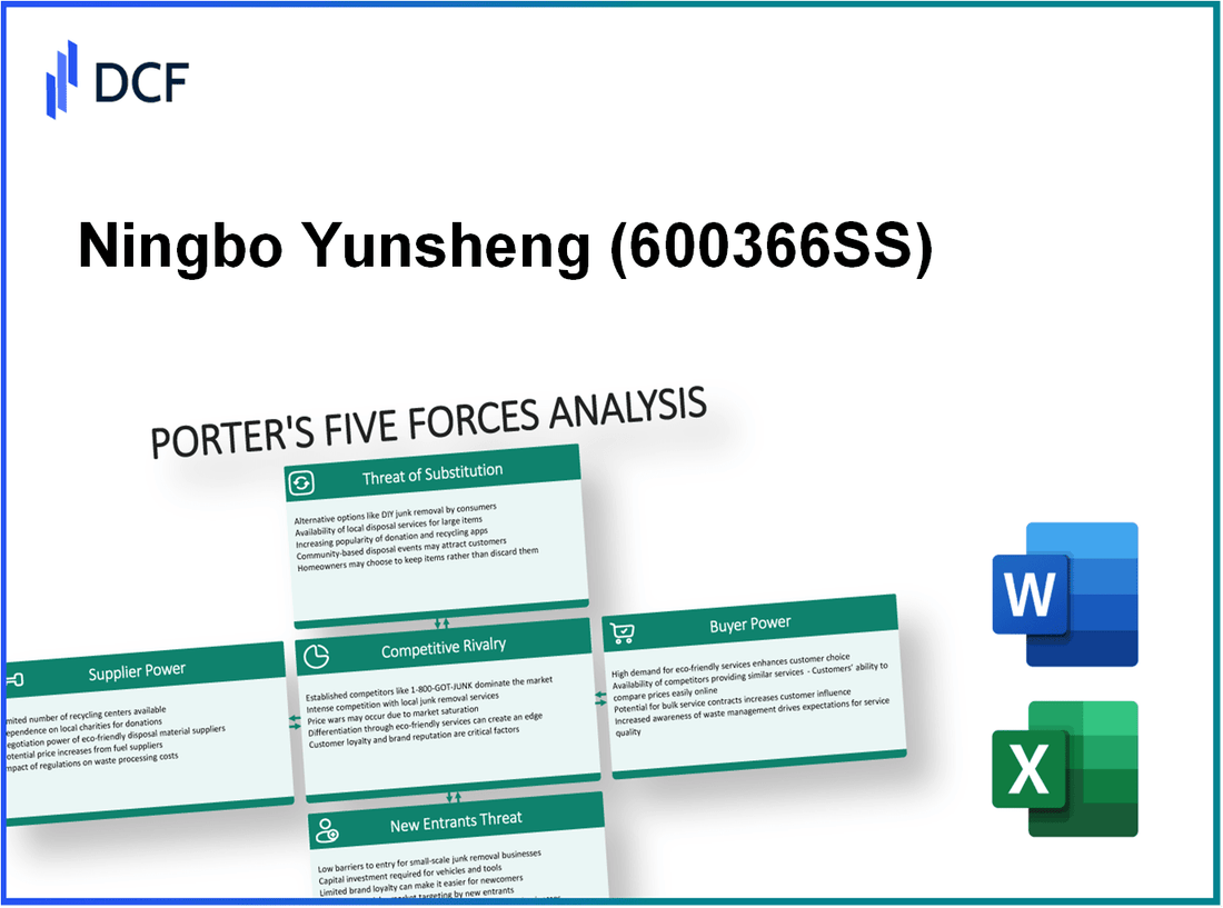 Ningbo Yunsheng (600366.SS): Porter's 5 Forces Analysis