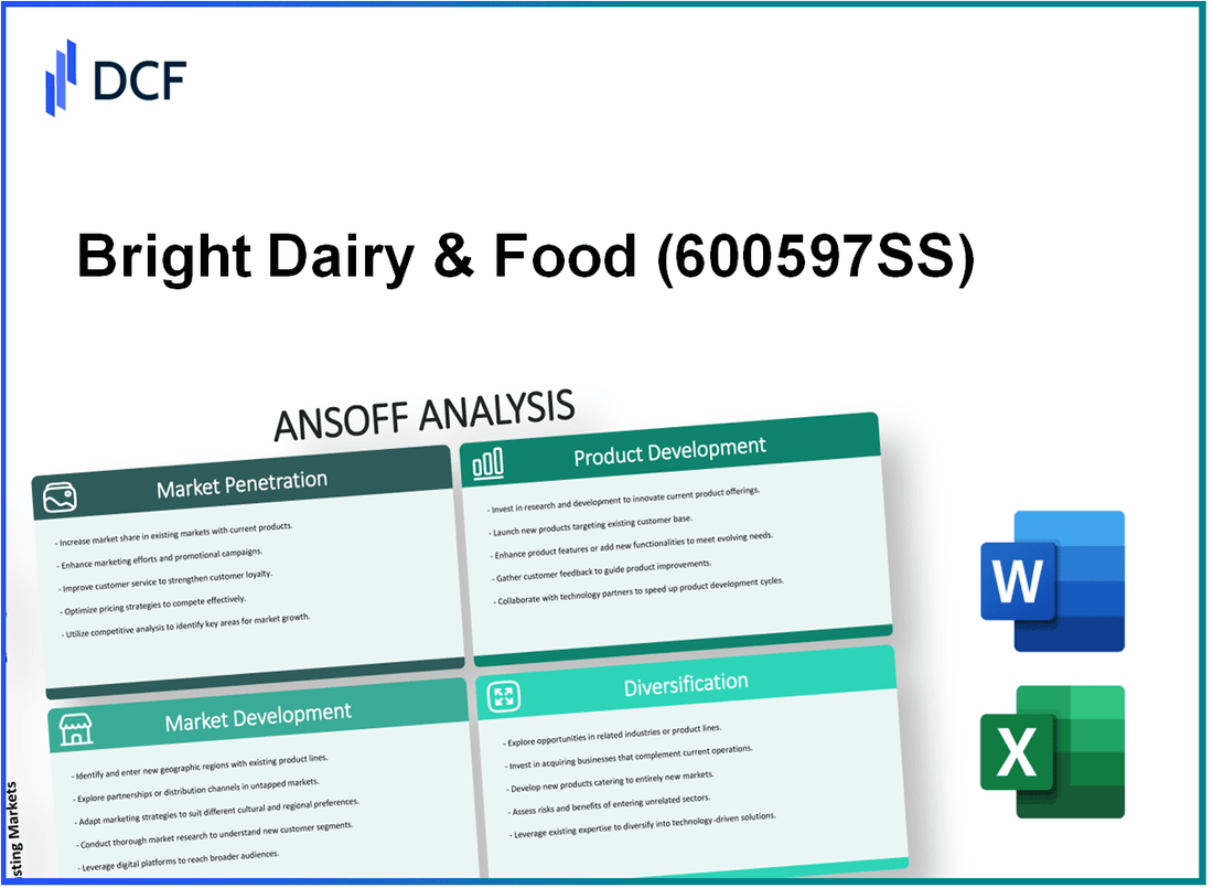 Bright Dairy & Food Co.,Ltd (600597.SS): Ansoff Matrix