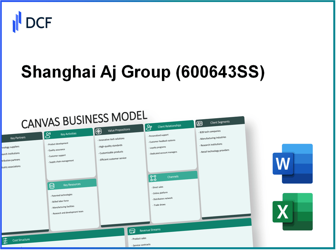 Shanghai Aj Group Co.,Ltd (600643.SS): Canvas Business Model