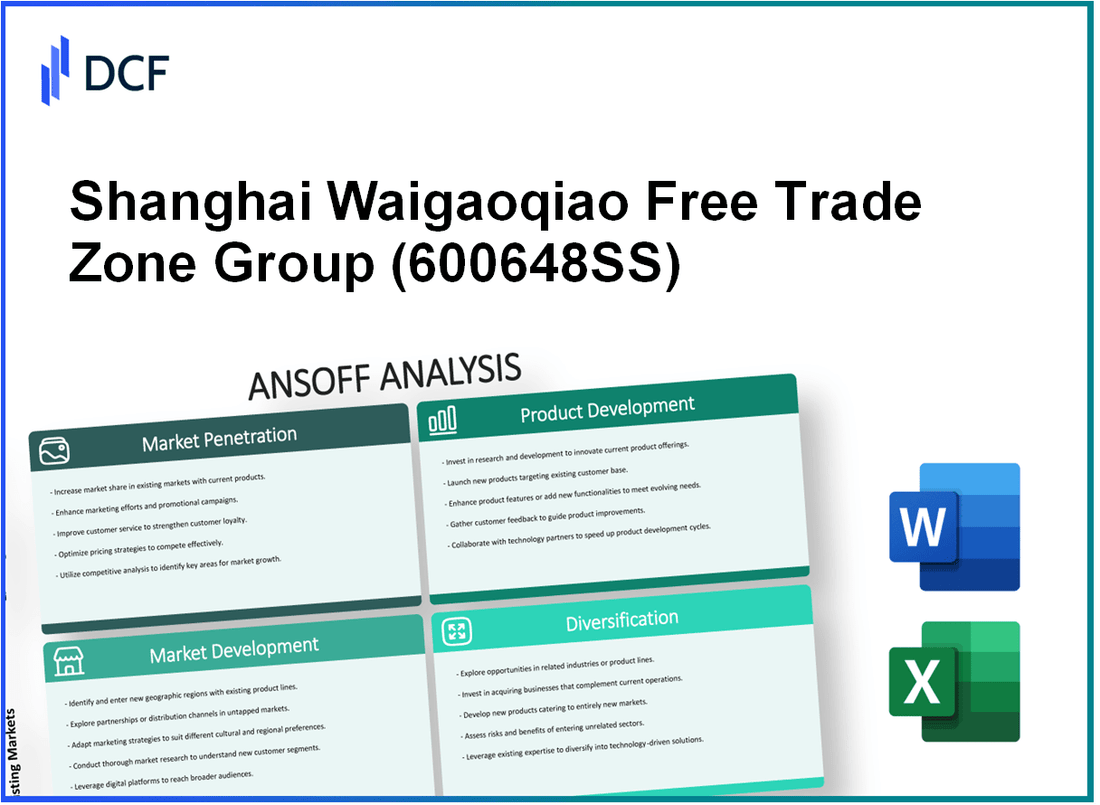 Shanghai Waigaoqiao Free Trade Zone Group Co., Ltd. (600648.SS): Ansoff Matrix