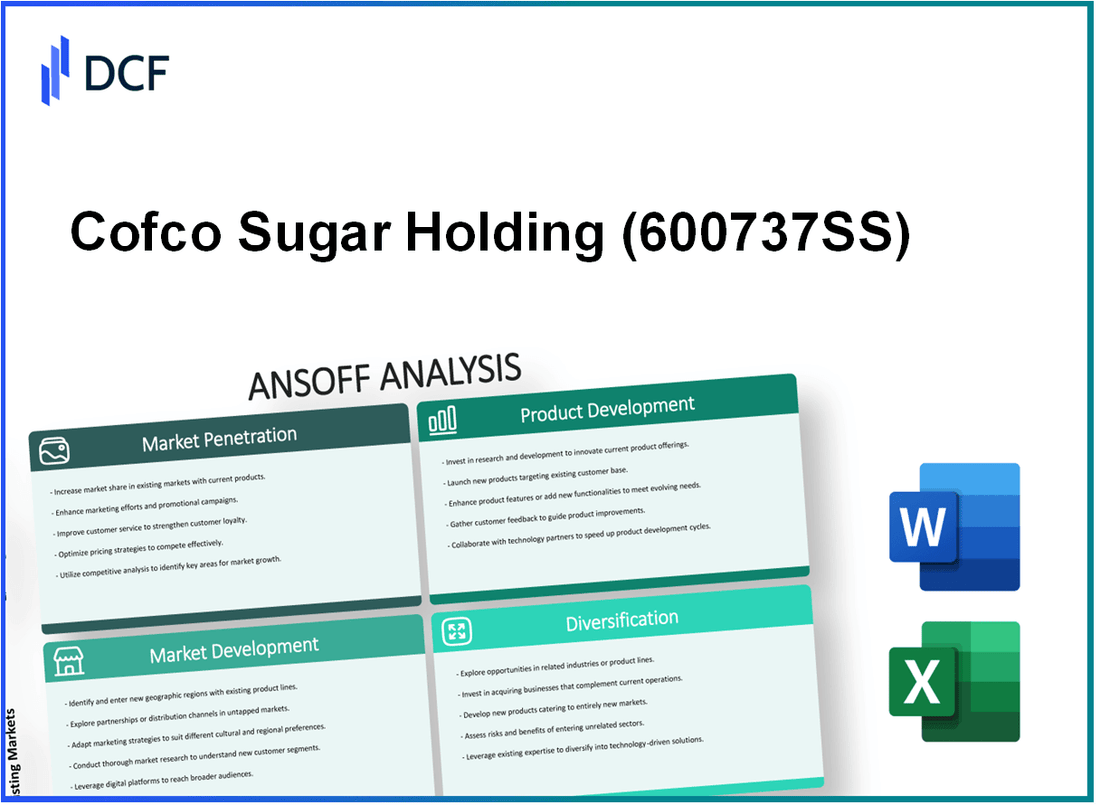 Cofco Sugar Holding CO.,LTD. (600737.SS): Ansoff Matrix