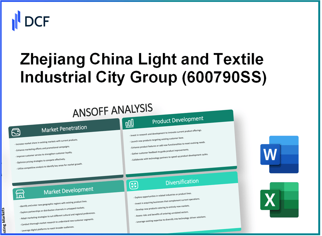 Zhejiang China Light&Textile Industrial City Group Co.,Ltd (600790.SS): Ansoff Matrix