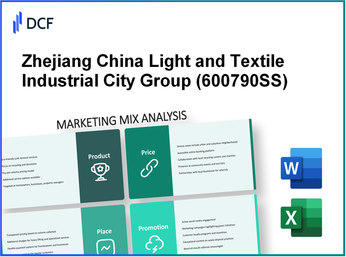 Zhejiang China Light&Textile Industrial City Group Co.,Ltd (600790.SS): Marketing Mix Analysis