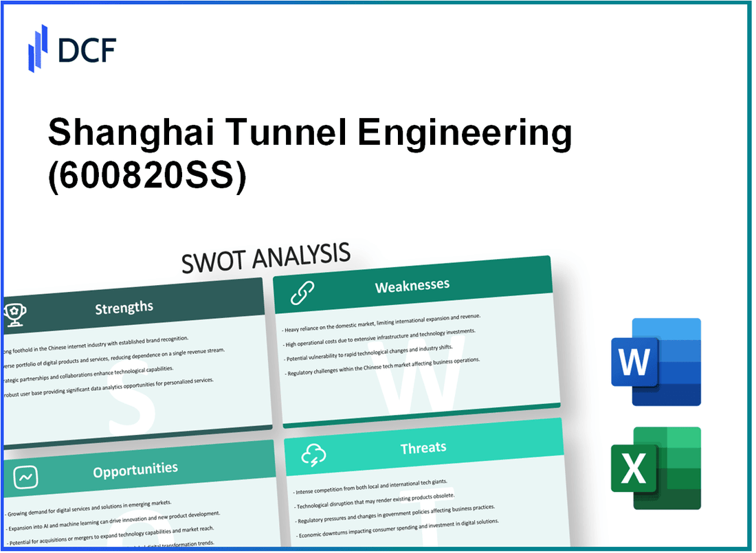 Shanghai Tunnel Engineering Co., Ltd. (600820.SS): SWOT Analysis