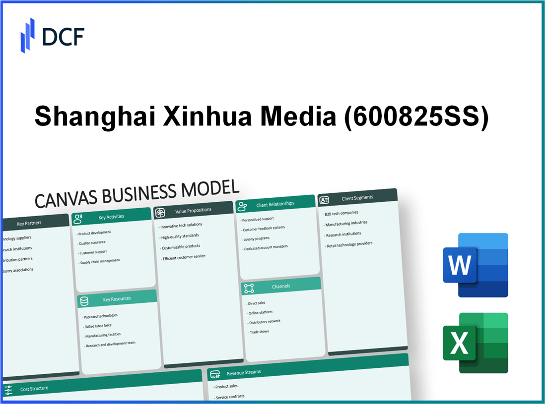 Shanghai Xinhua Media Co., Ltd. (600825.SS): Canvas Business Model