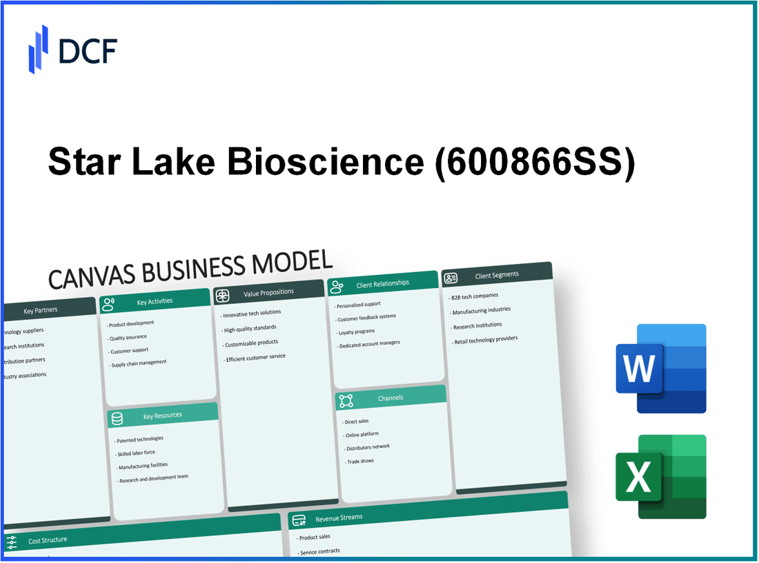 Star Lake Bioscience Co., Inc.Zhaoqing Guangdong (600866.SS): Canvas Business Model