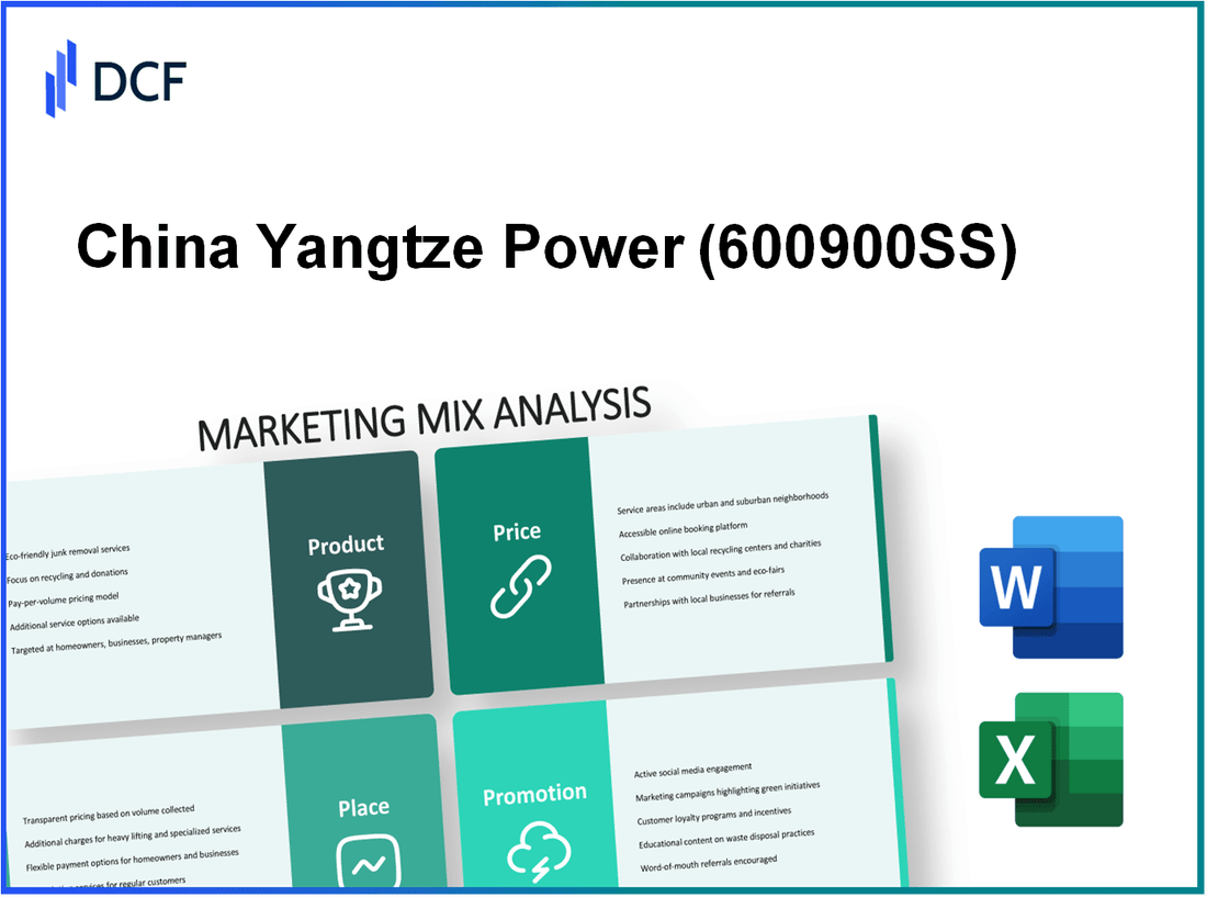 China Yangtze Power Co., Ltd. (600900.SS): Marketing Mix Analysis