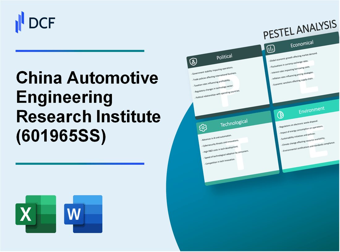 China Automotive Engineering Research Institute Co., Ltd. (601965.SS): PESTEL Analysis
