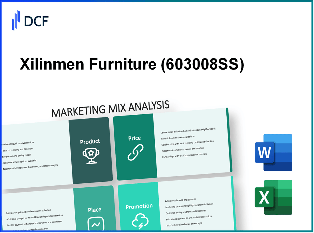 Xilinmen Furniture Co.,Ltd (603008.SS): Marketing Mix Analysis