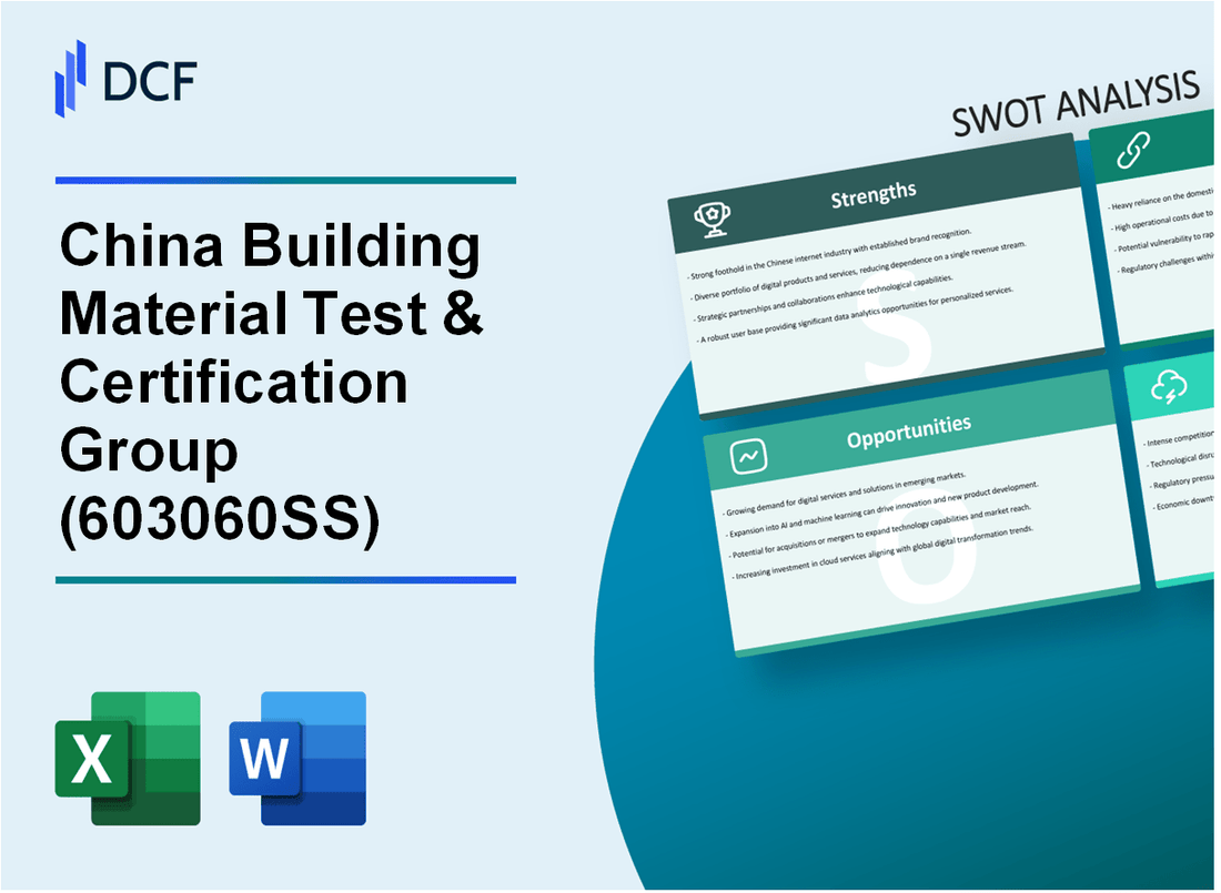 China Building Material Test & Certification Group Co., Ltd. (603060.SS): SWOT Analysis