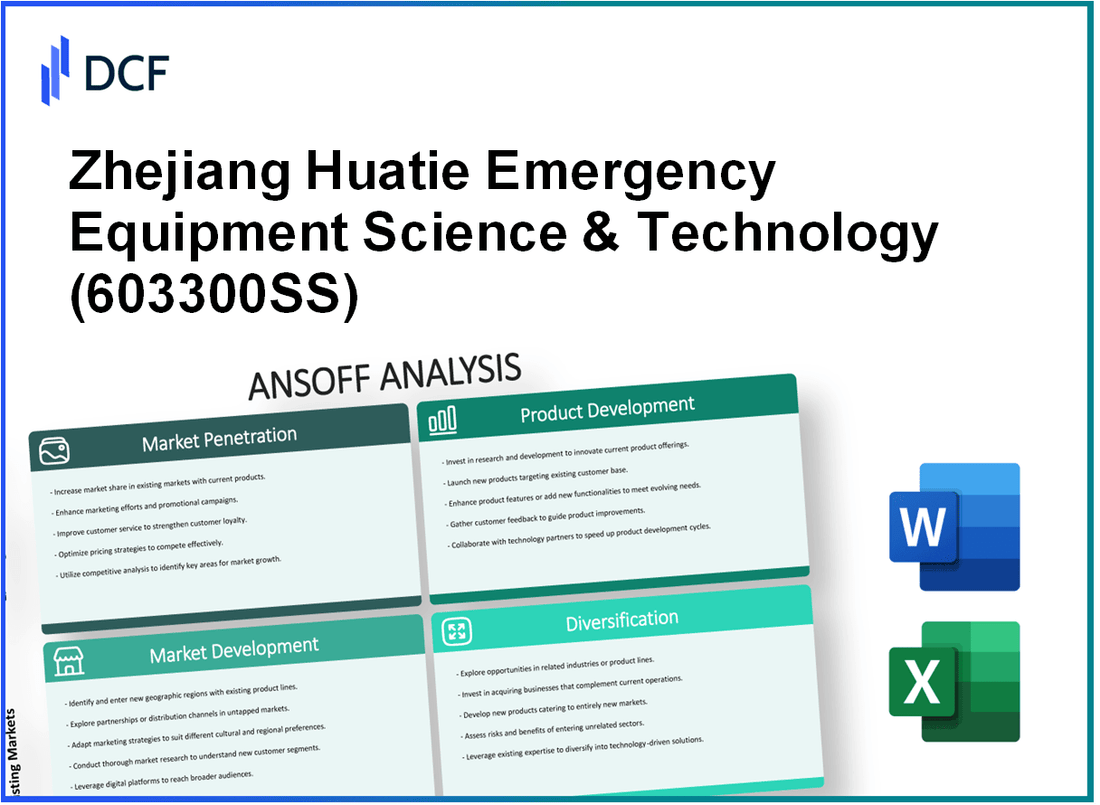 Zhejiang Huatie Emergency Equipment Science & Technology Co.,Ltd. (603300.SS): Ansoff Matrix