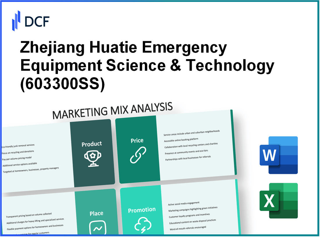 Zhejiang Huatie Emergency Equipment Science & Technology Co.,Ltd. (603300.SS): Marketing Mix Analysis