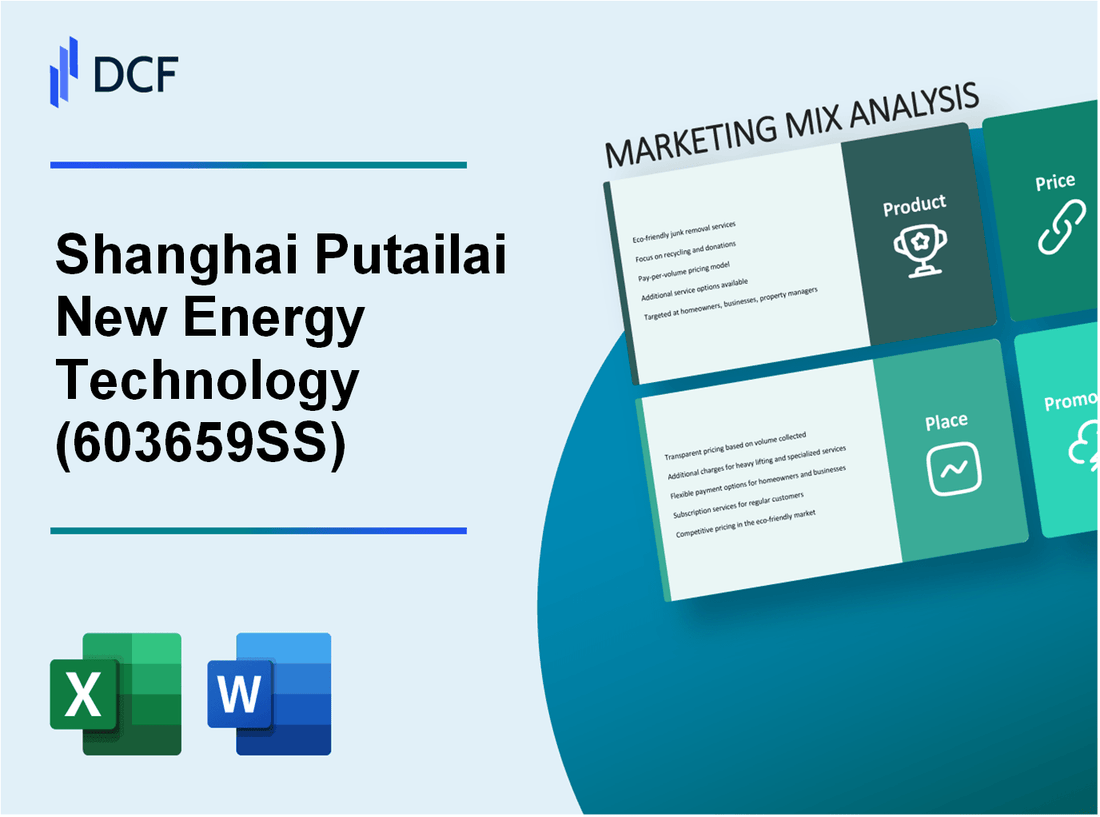 Shanghai Putailai New Energy Technology Co.,Ltd. (603659.SS): Marketing Mix Analysis