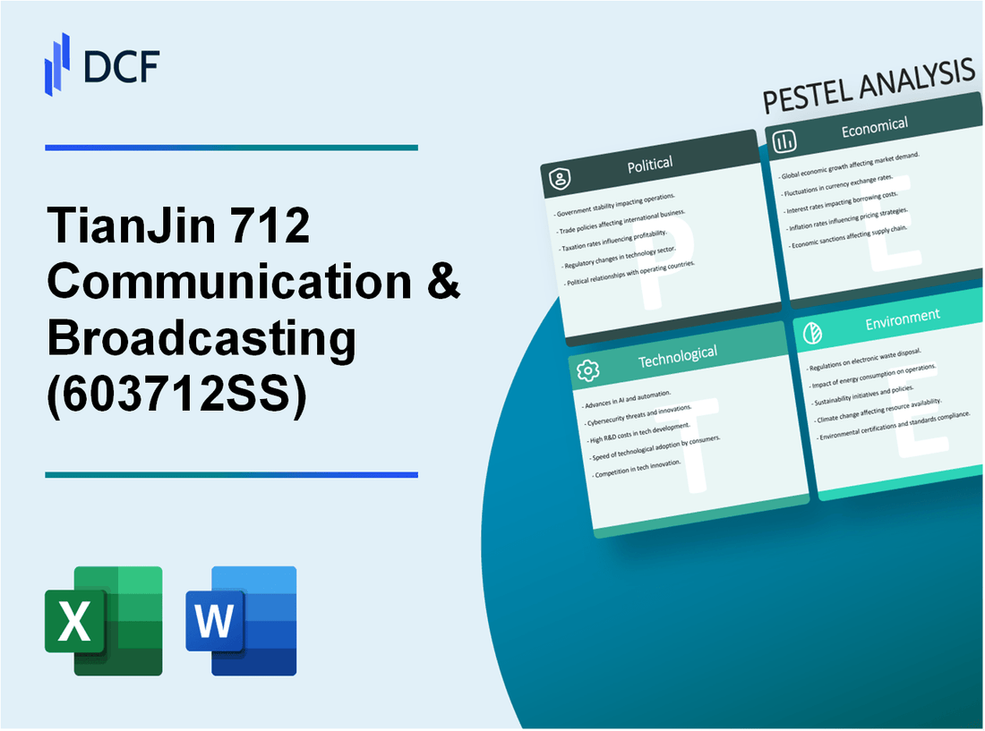 TianJin 712 Communication & Broadcasting Co., Ltd. (603712.SS): PESTEL Analysis
