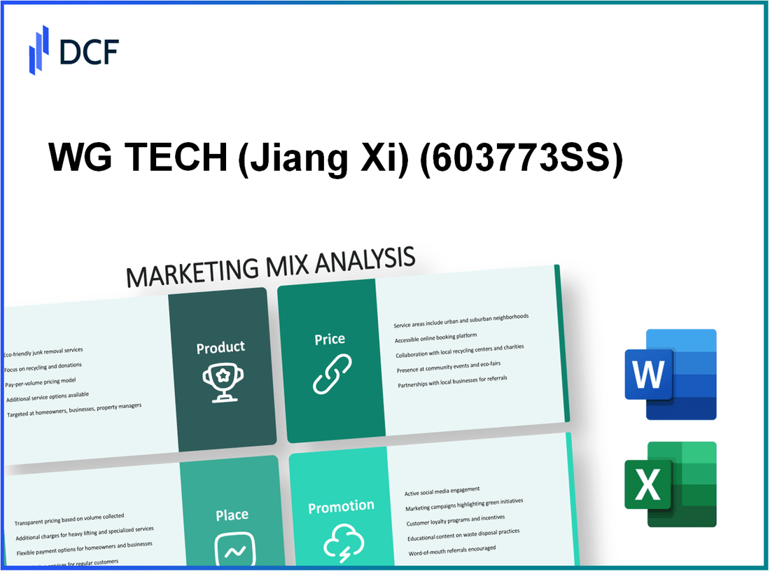 WG TECH Co., Ltd. (603773.SS): Marketing Mix Analysis