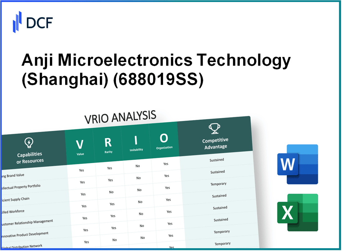 Anji Microelectronics Technology Co., Ltd. (688019.SS): VRIO Analysis