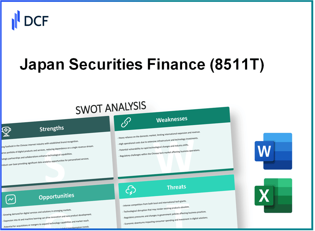 Japan Securities Finance Co., Ltd. (8511.T): SWOT Analysis