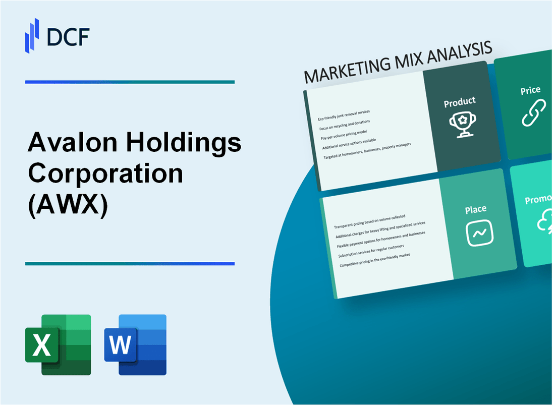 Avalon Holdings Corporation (AWX) Marketing Mix