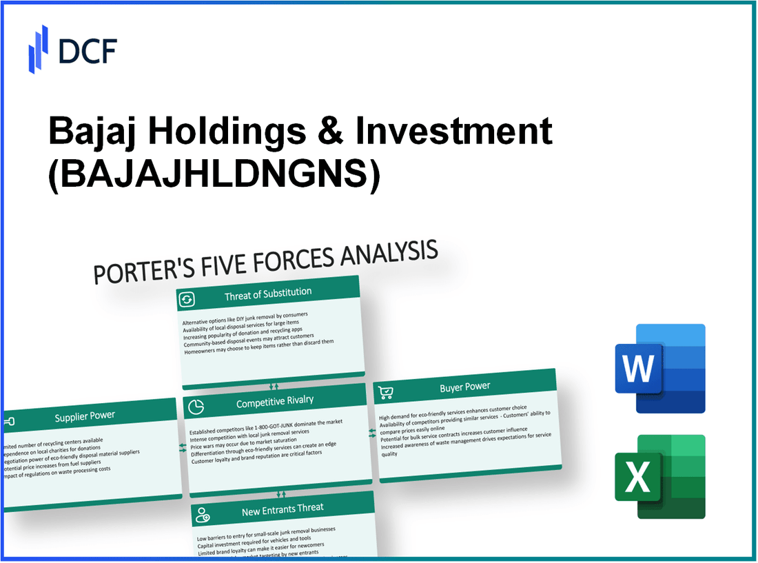 Bajaj Holdings & Investment (BAJAJHLDNG.NS): Porter's 5 Forces Analysis