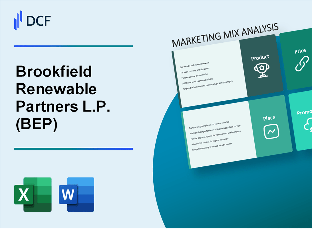 Brookfield Renewable Partners L.P. (BEP) Marketing Mix