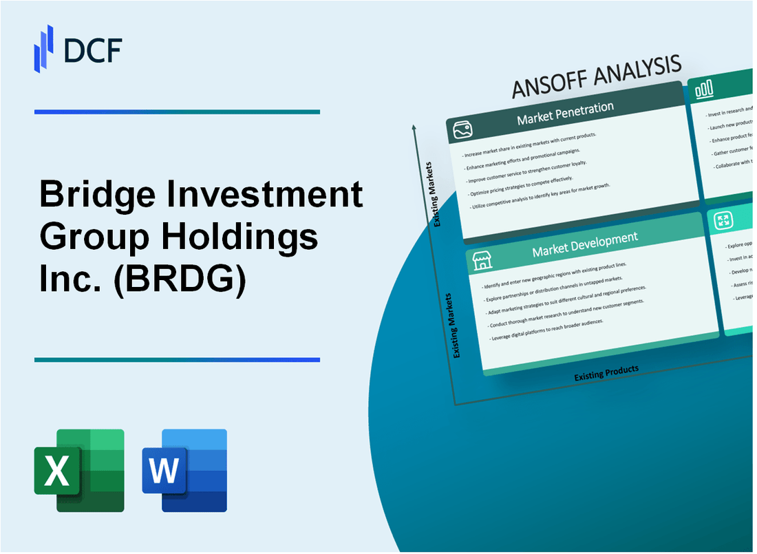 Bridge Investment Group Holdings Inc. (BRDG) ANSOFF Matrix