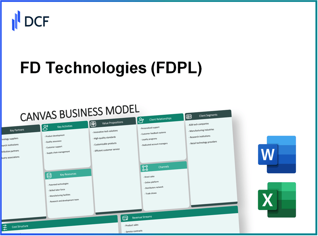 FD Technologies Plc (FDP.L): Canvas Business Model