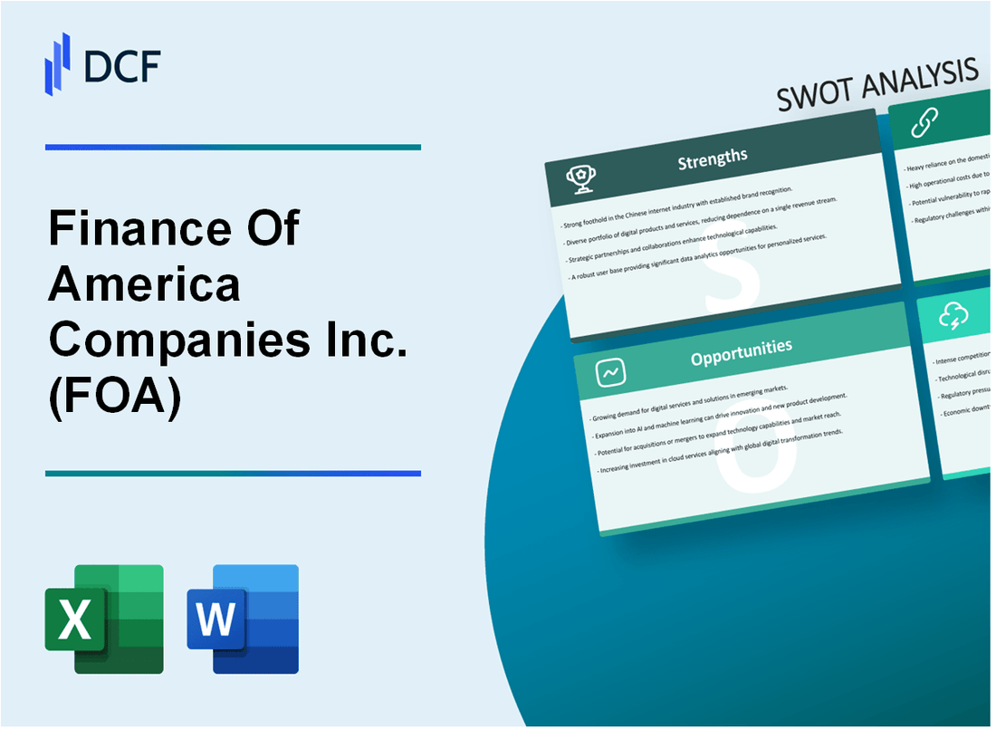 Finance Of America Companies Inc. (FOA) SWOT Analysis