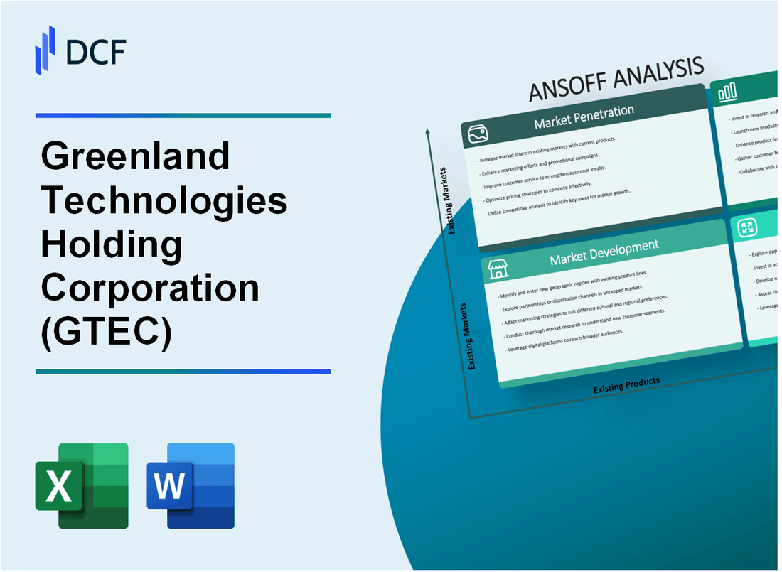 Greenland Technologies Holding Corporation (GTEC) ANSOFF Matrix