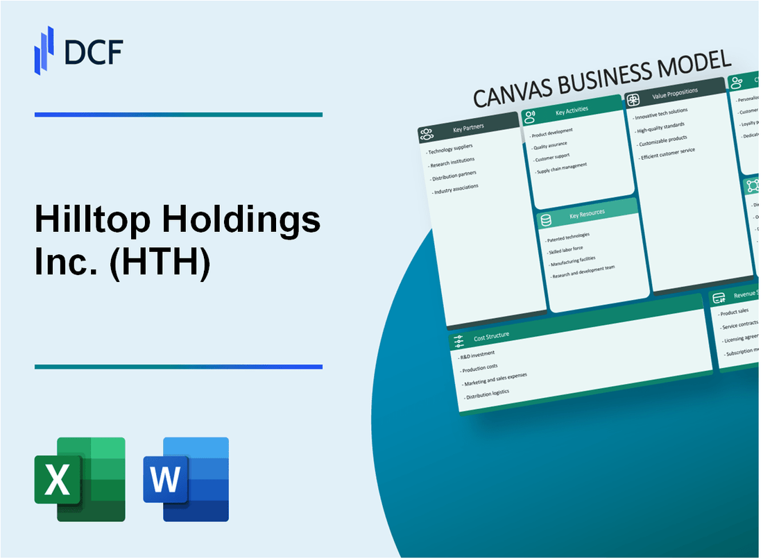 Hilltop Holdings Inc. (HTH) Business Model Canvas