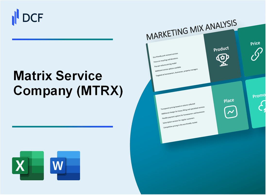Matrix Service Company (MTRX) Marketing Mix